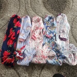 5 Carter 4t Girls Footsie Pijamas